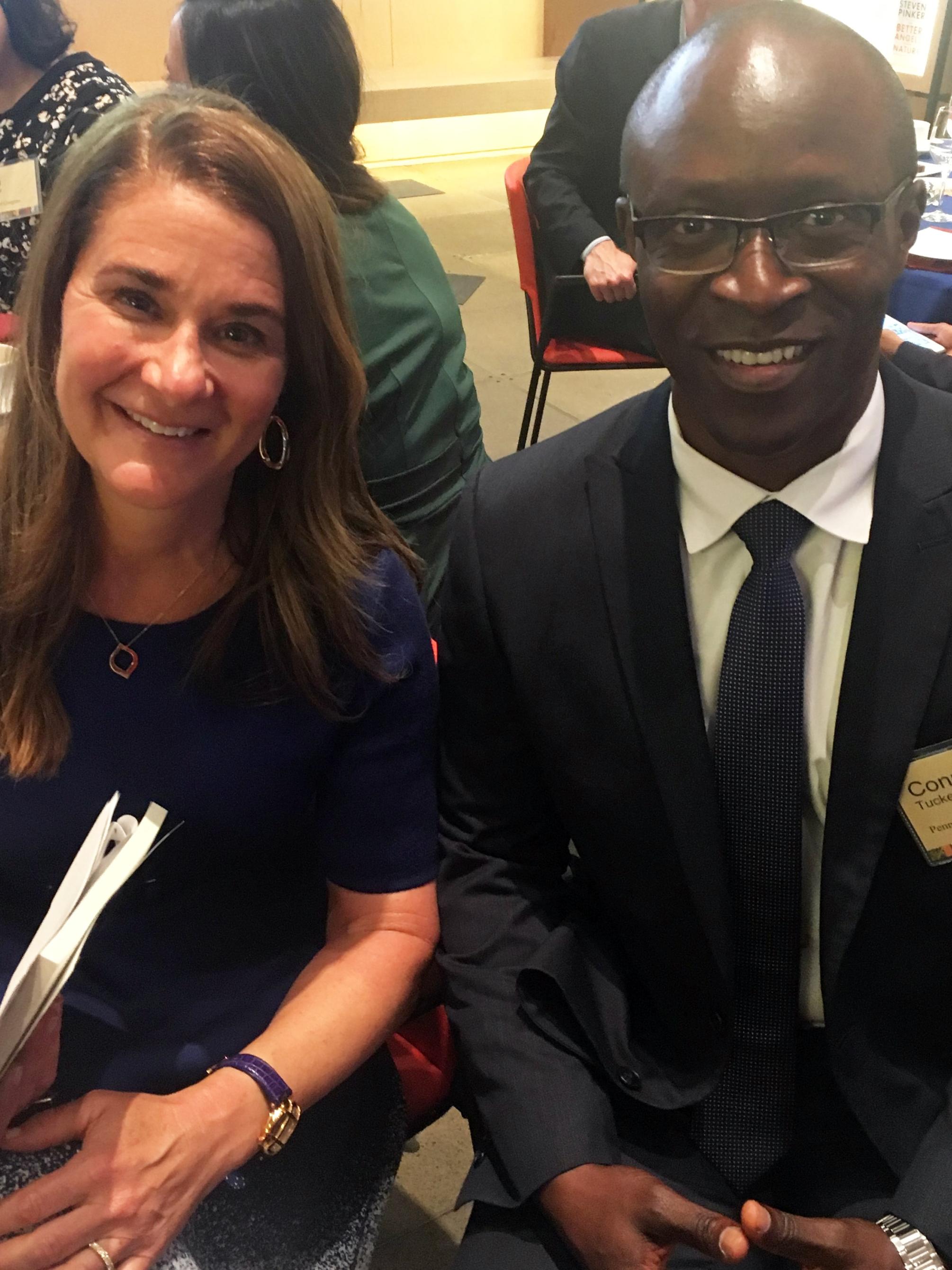 Conrad Tucker and Melinda Gates