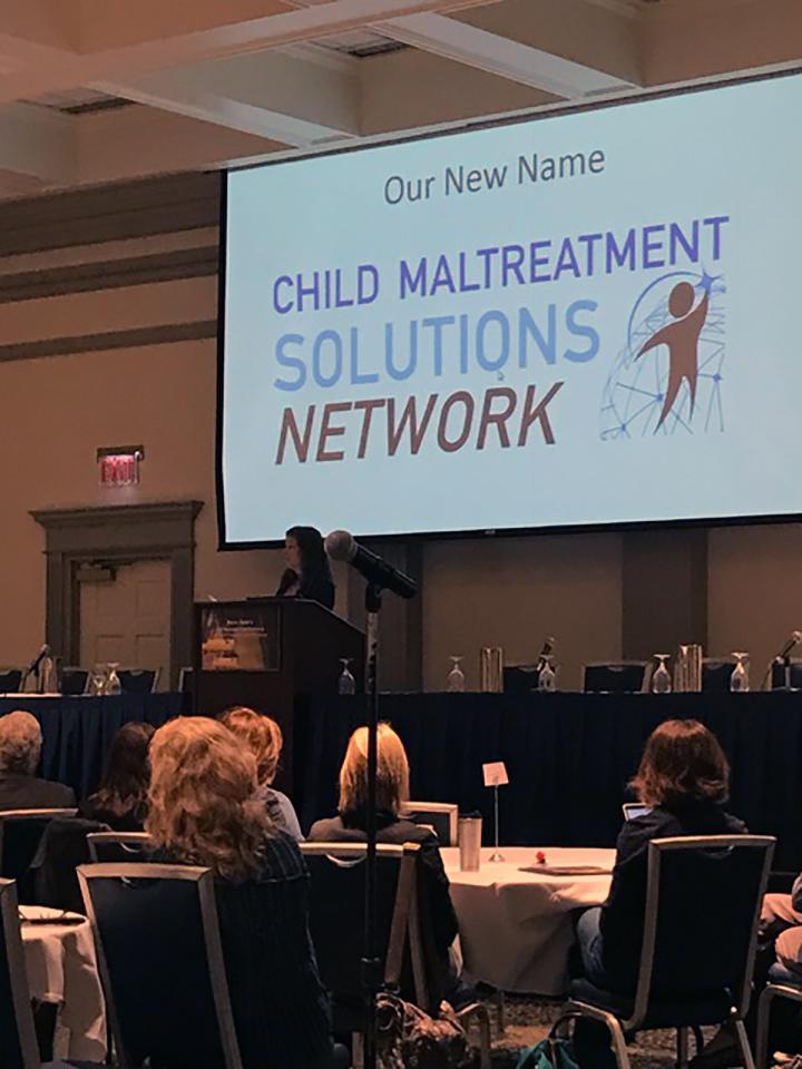 Jennie Noll presents Child Maltreatment Solutions Network new logo