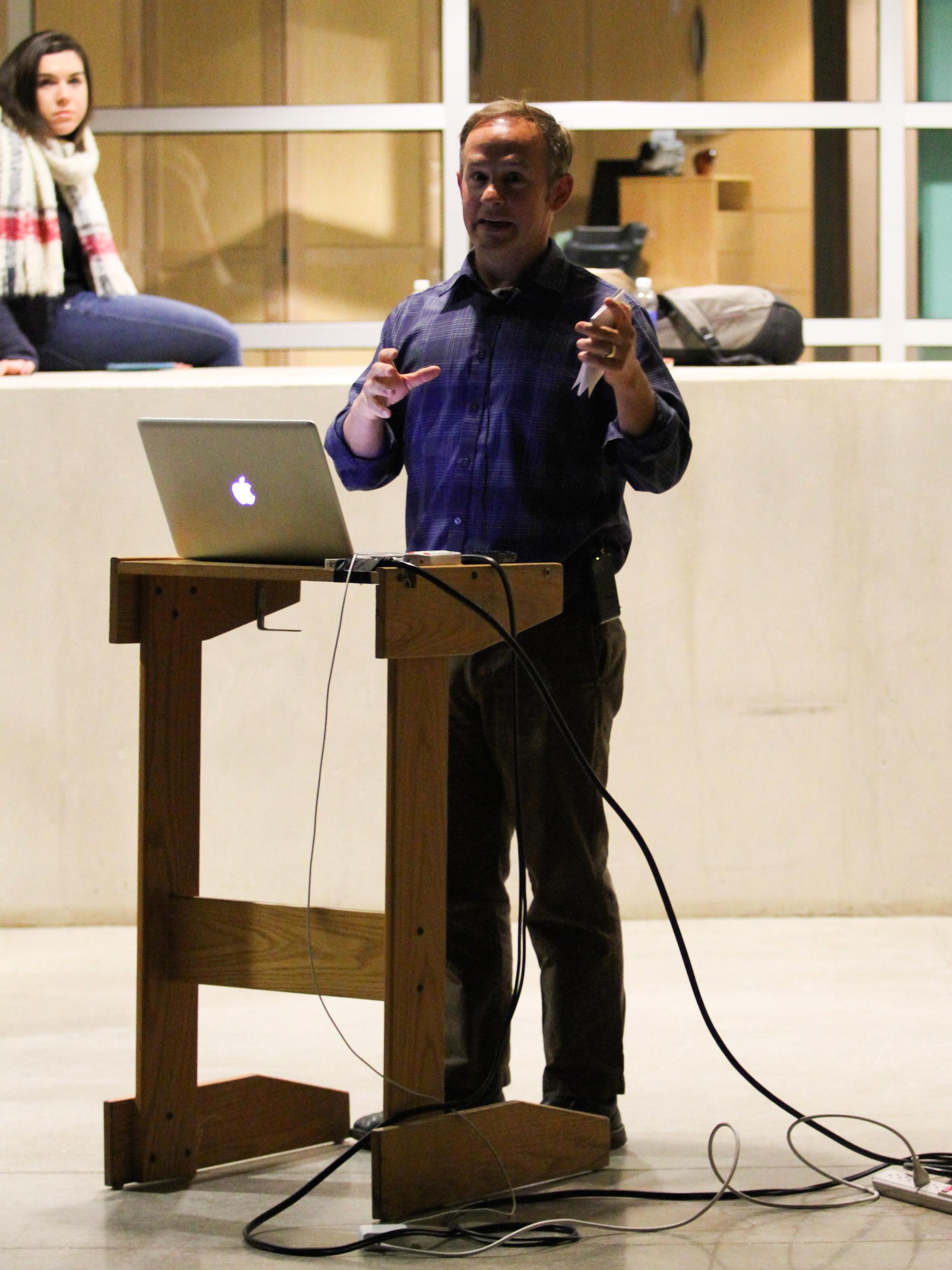 Jacob Stephens gave his lecture