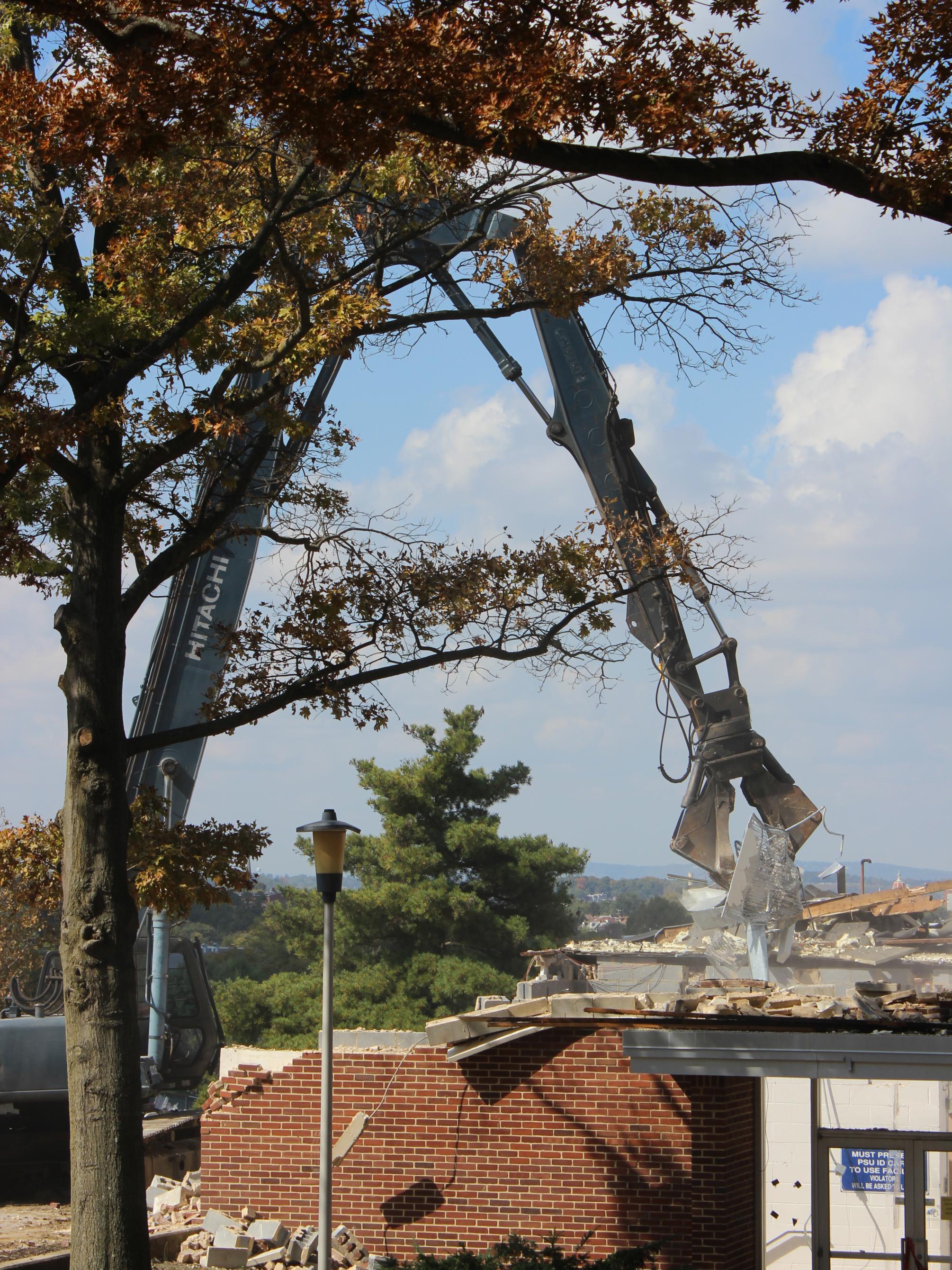 Demolition1 York STudent Center 2015