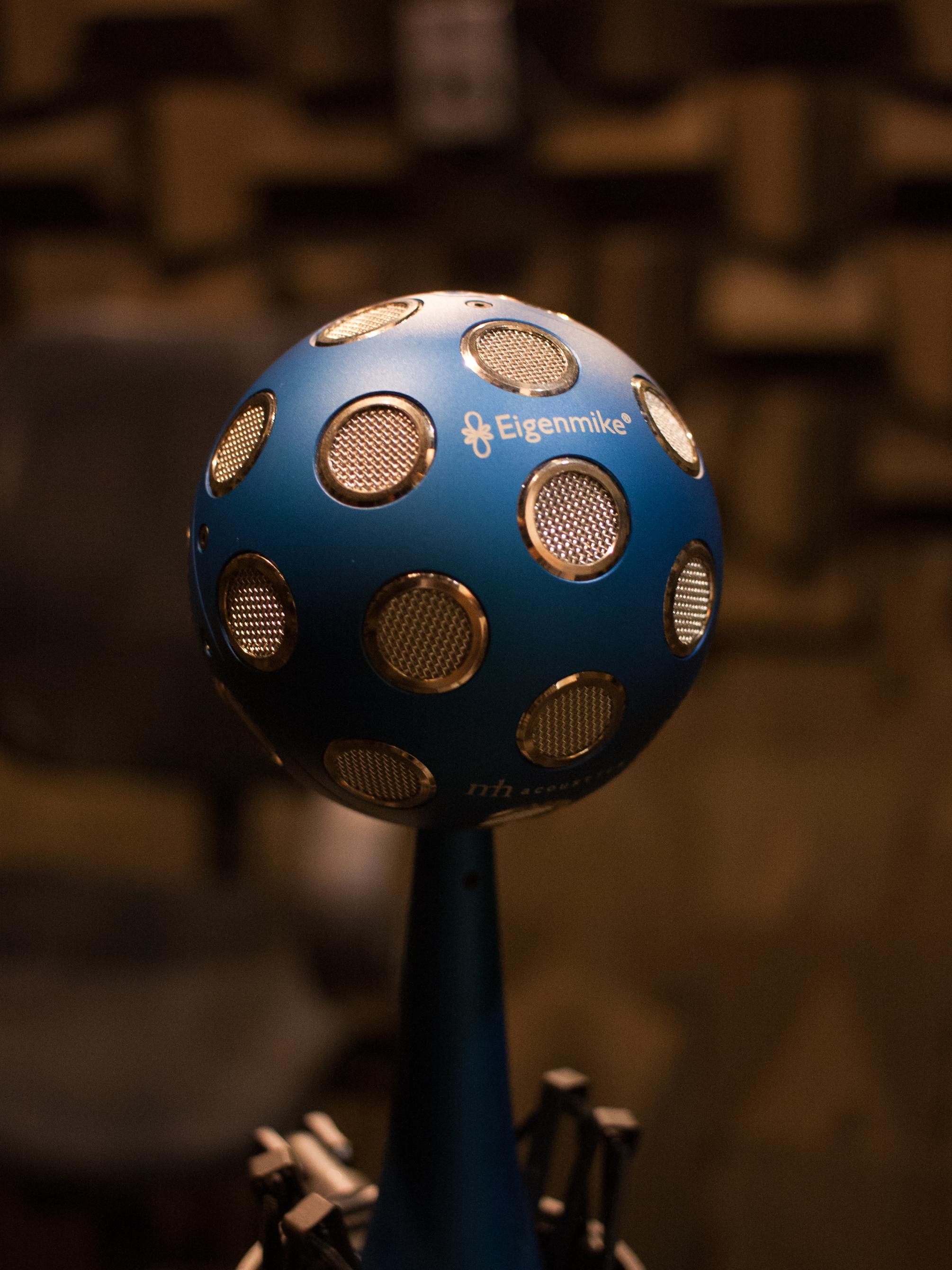 A sphere with 32 microphones. 