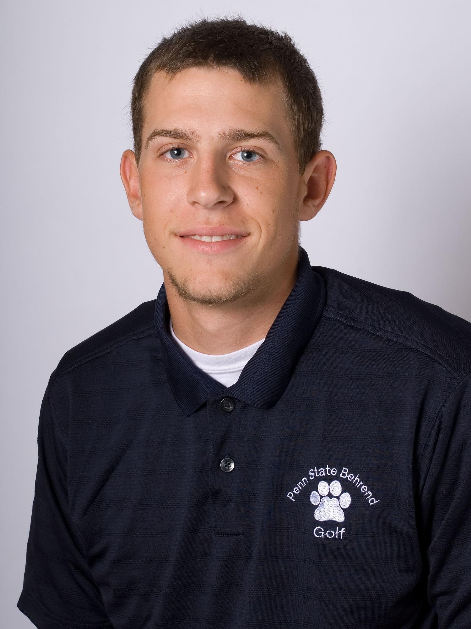 A portrait of former Penn State Behrend student-athlete Joe Nelson