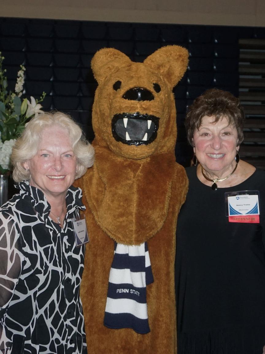 Guests with the Nittany Lion Mascot