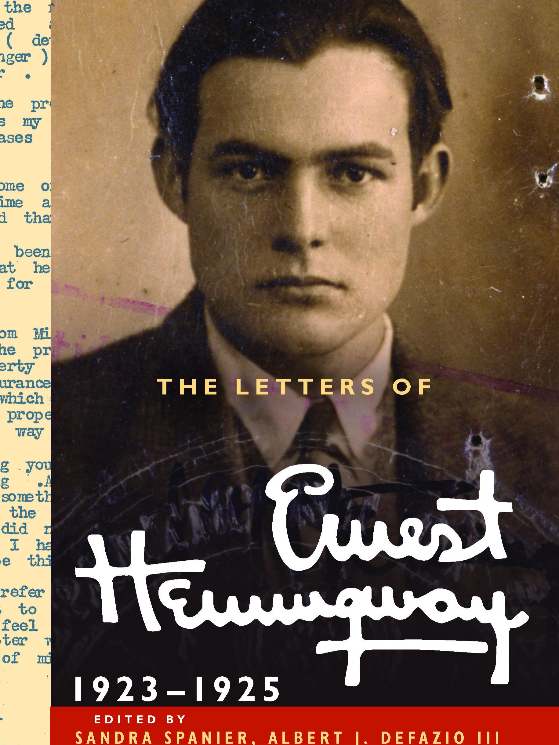 book jacket of "The Letters of Ernest Hemingway Volume 2,  1907-1922"