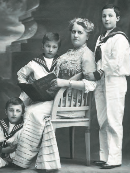 Governess Mary Thorp with charges