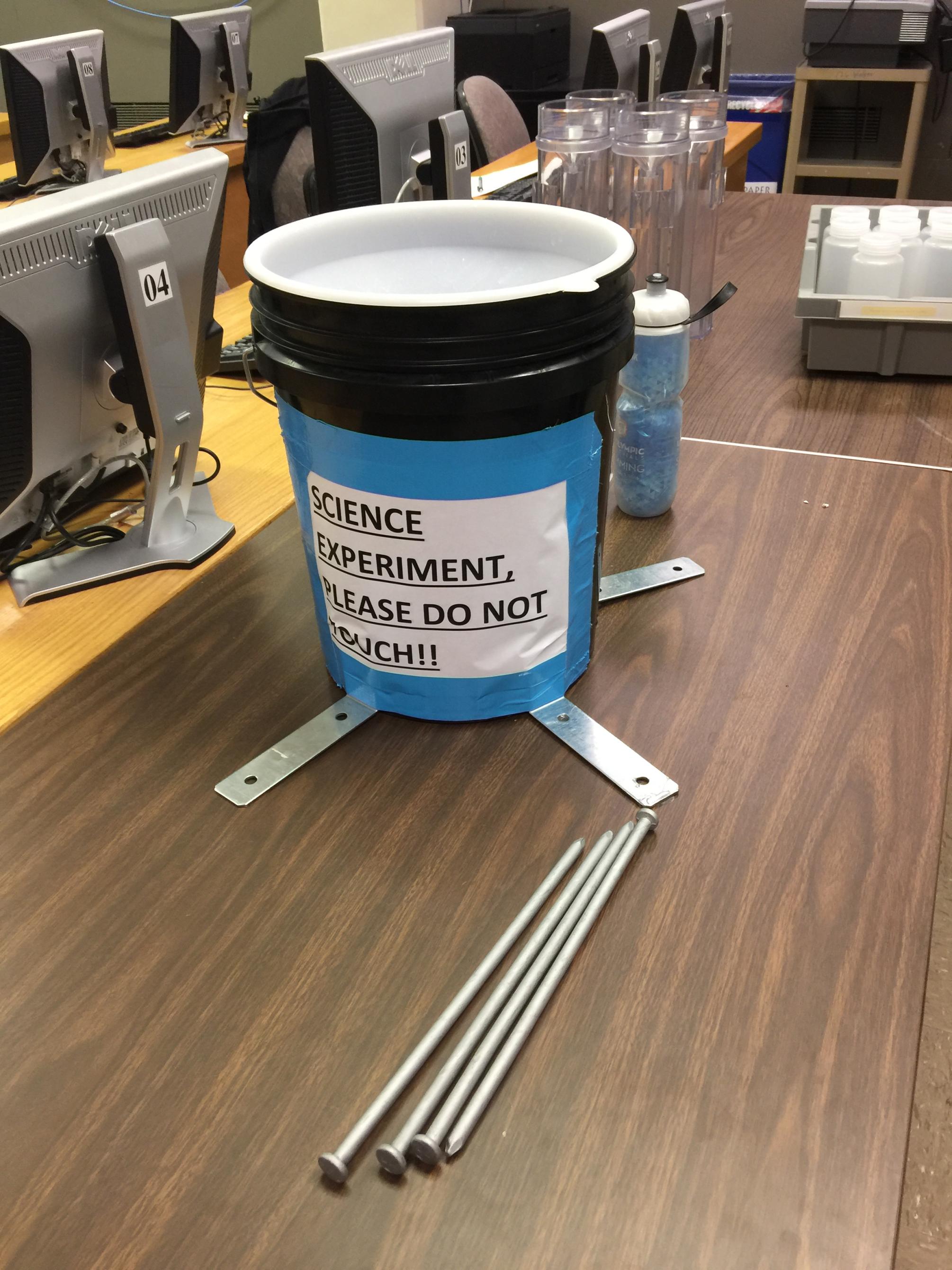 Mike Kwasnik's rain gauge