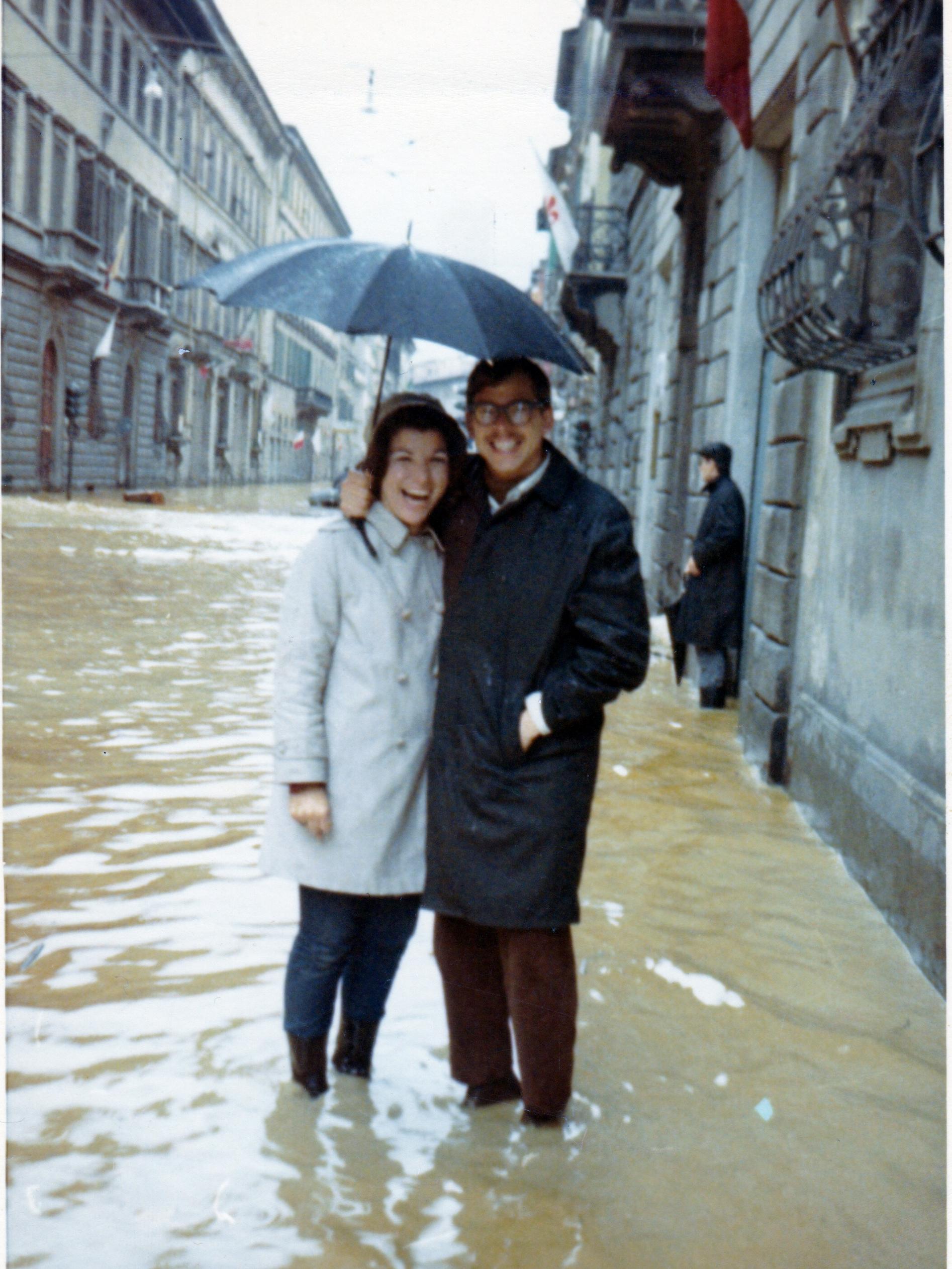 Kenneth Thigpen in Florence with his wife in 1966