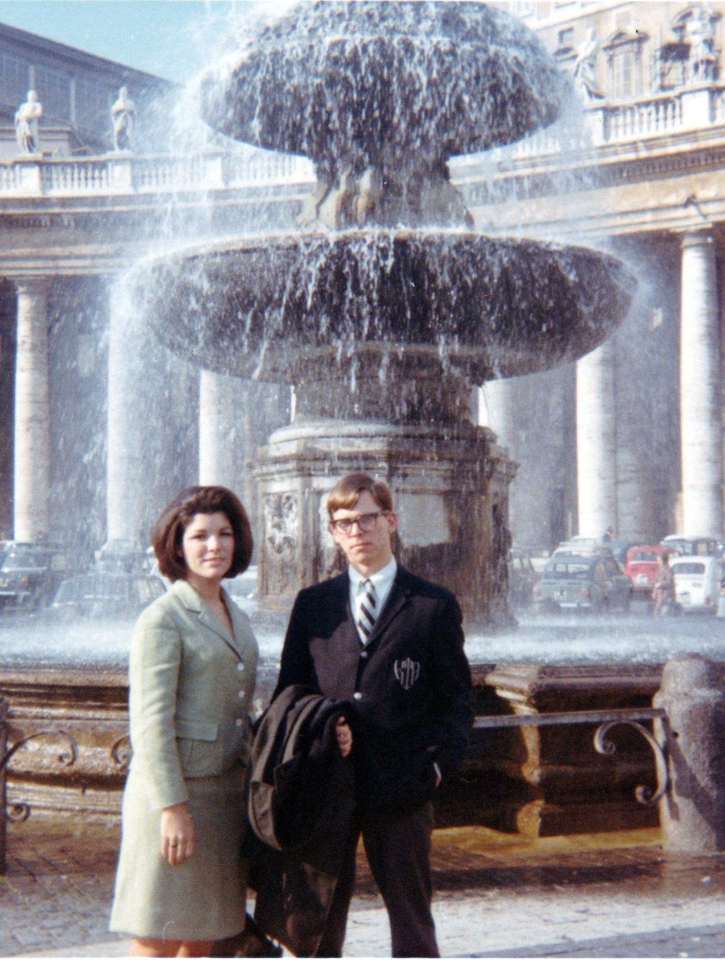 Ann Marie and Kenneth in Vatican Square