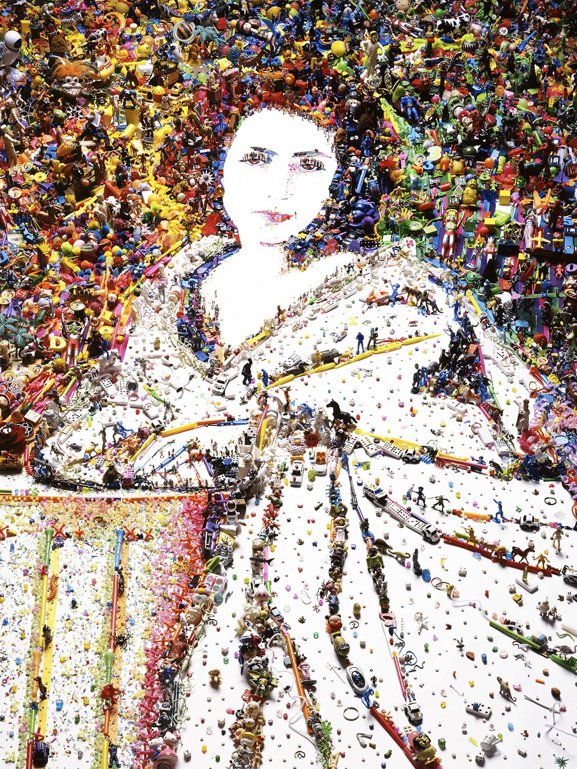 Vik Muniz, "Sarah Bernhardt from Rebus"