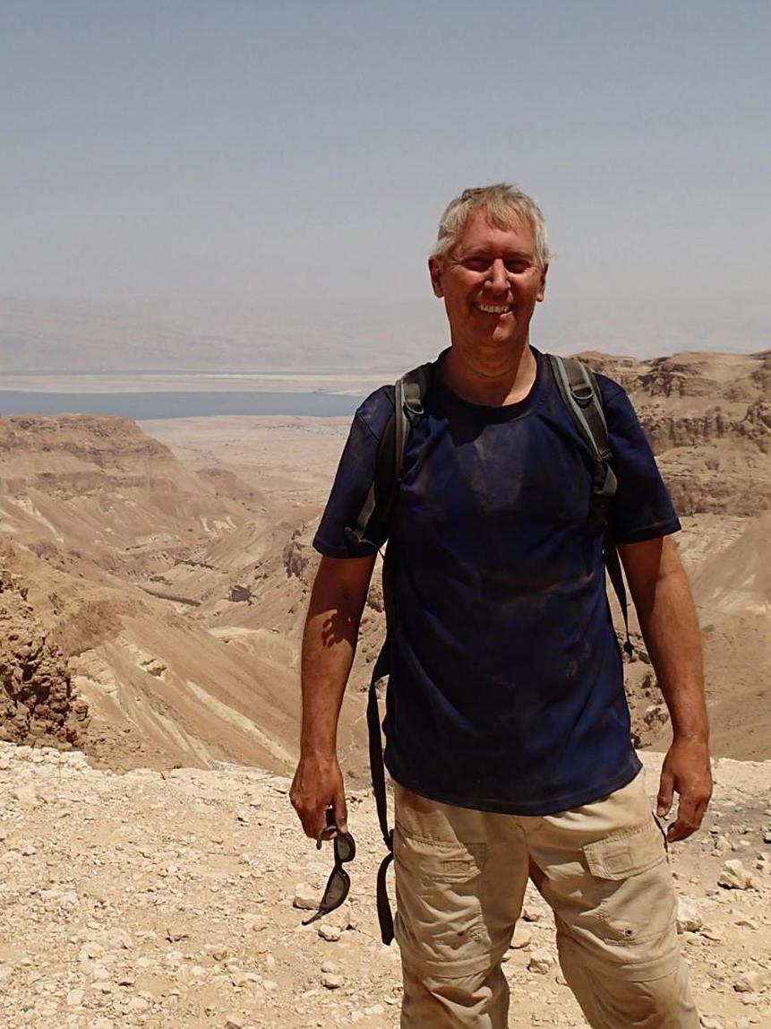 Falk at Dead Sea cave
