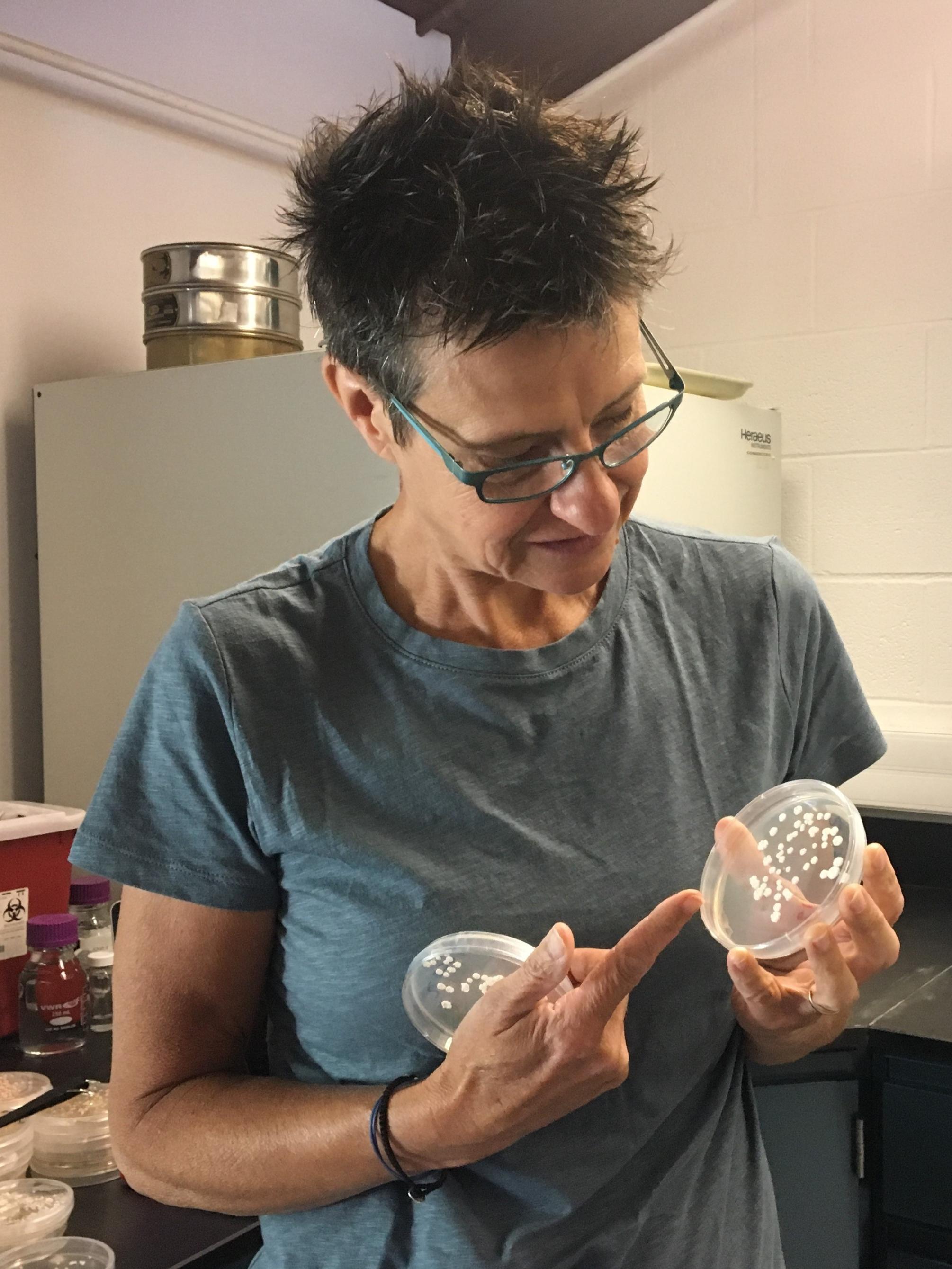 Nina Jenkins in lab