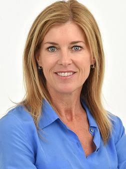 image of woman in blue buttoned shirt