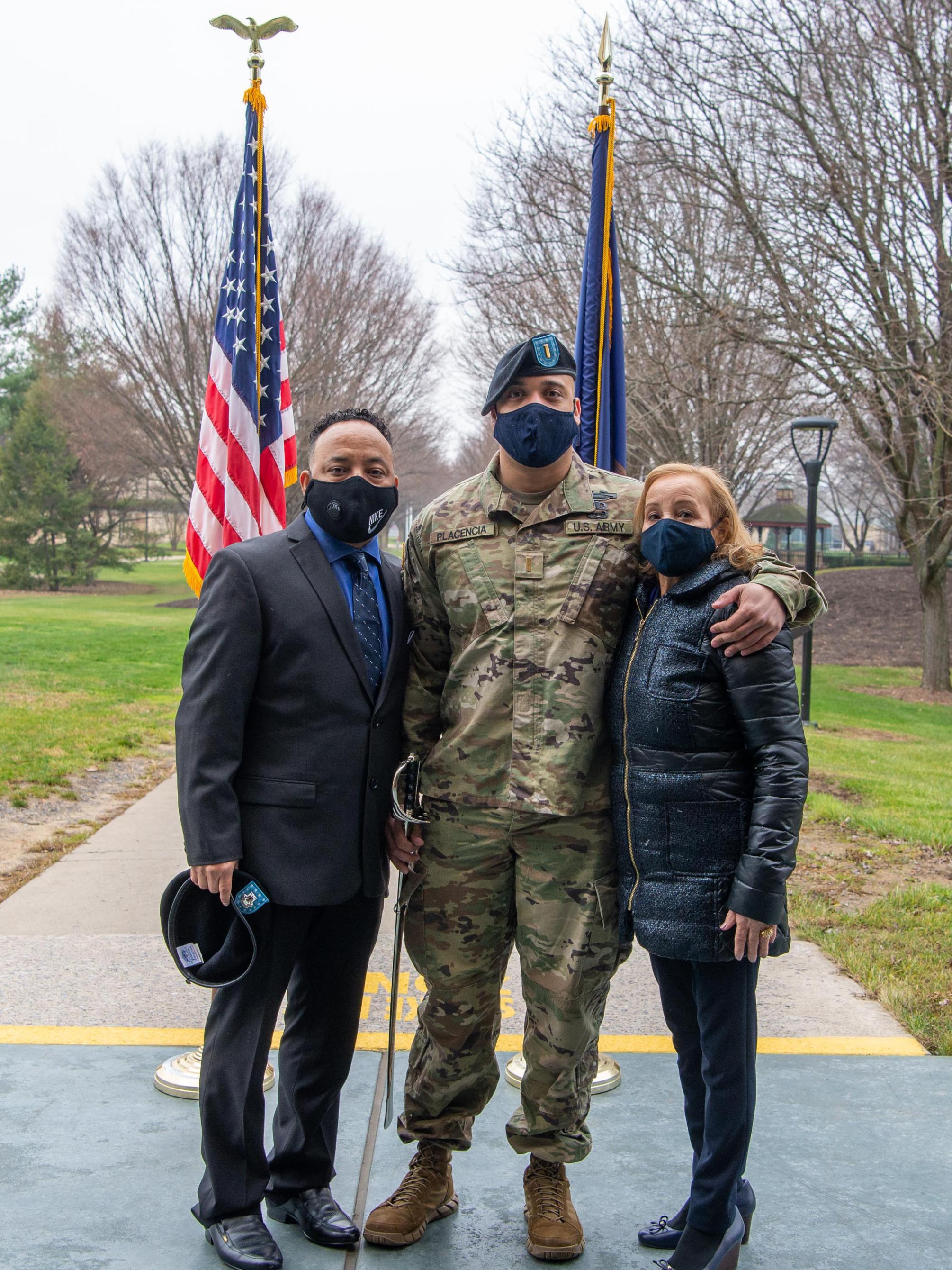 Andrew Placencia and family at Penn College