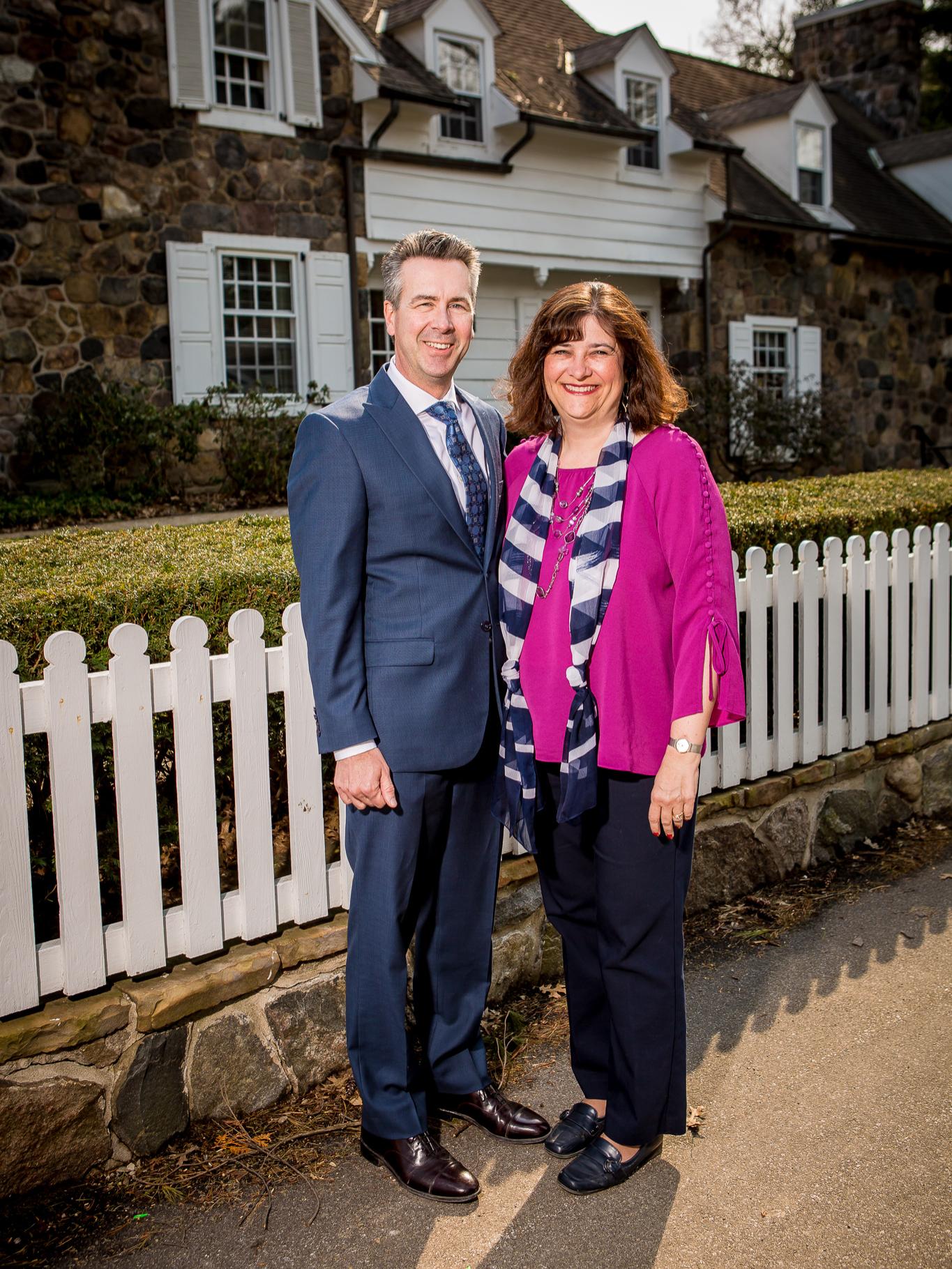 A portrait of Ralph and Melanie Ford
