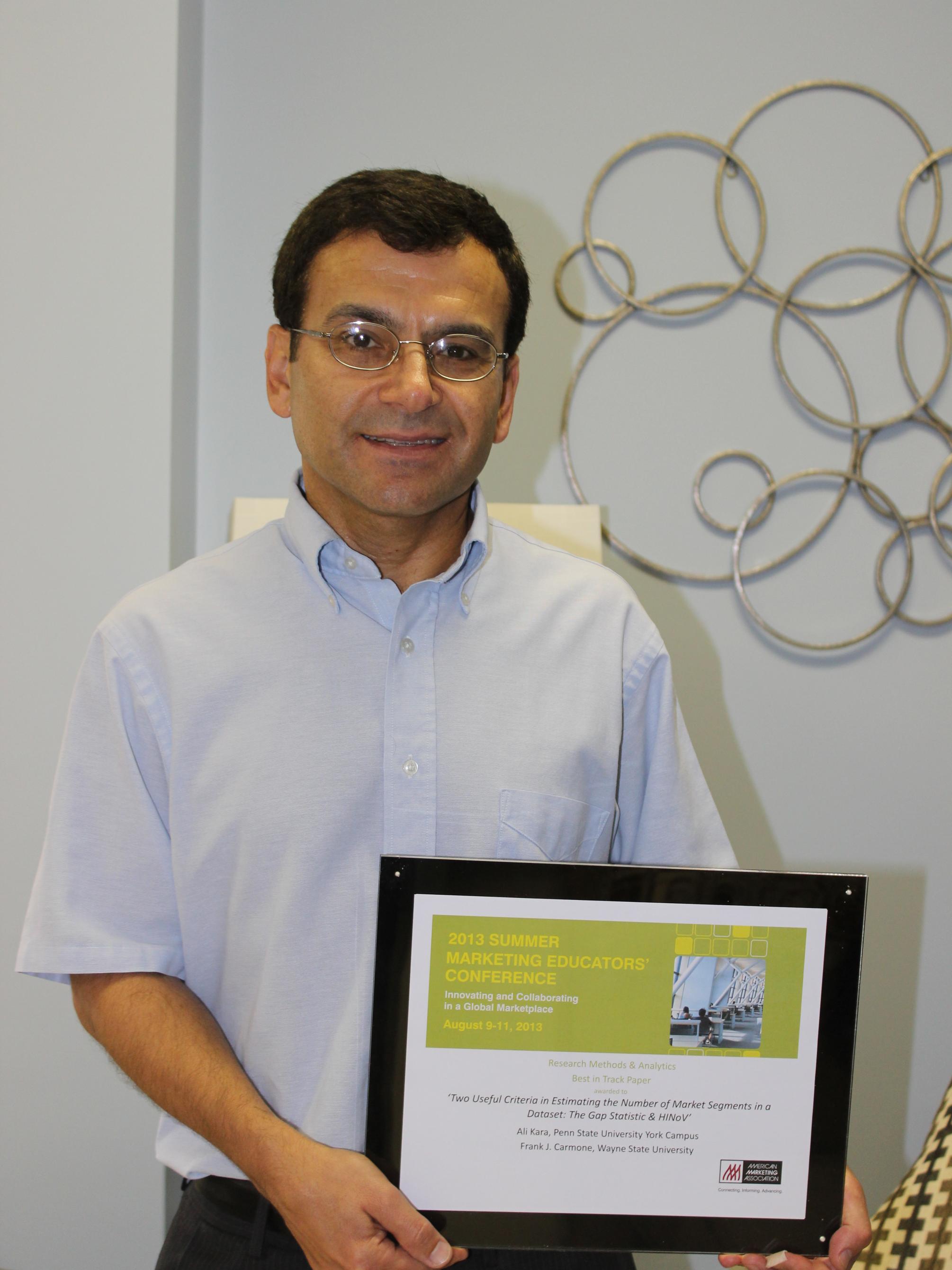 Dr. Ali Kara, professor of Business Administration