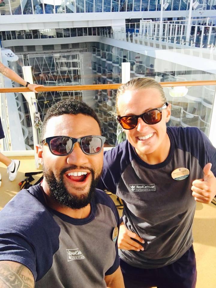 Shannon Hutchinson and Tariq Tongue taking a selfie