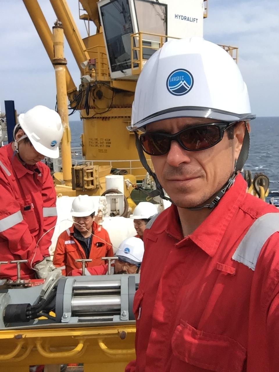 image of Demian Saffer in hard hat