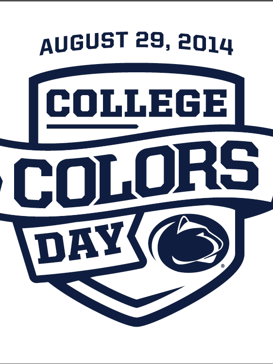 College Colors Day logo in blue and white