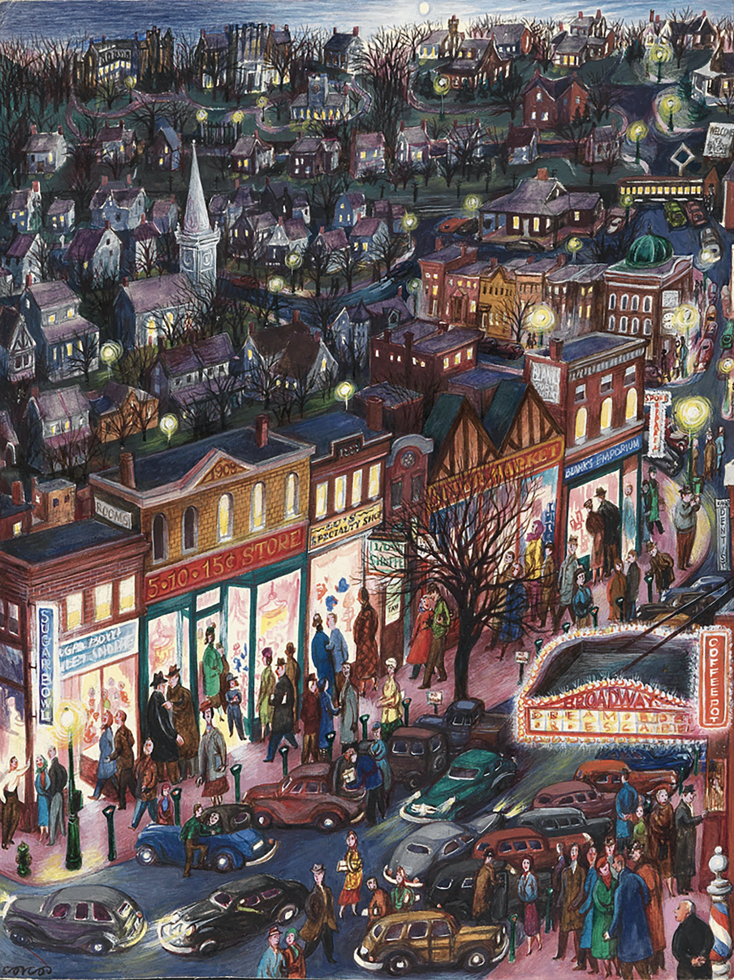 Lucille Corcos, Everybody’s Downtown, 1948