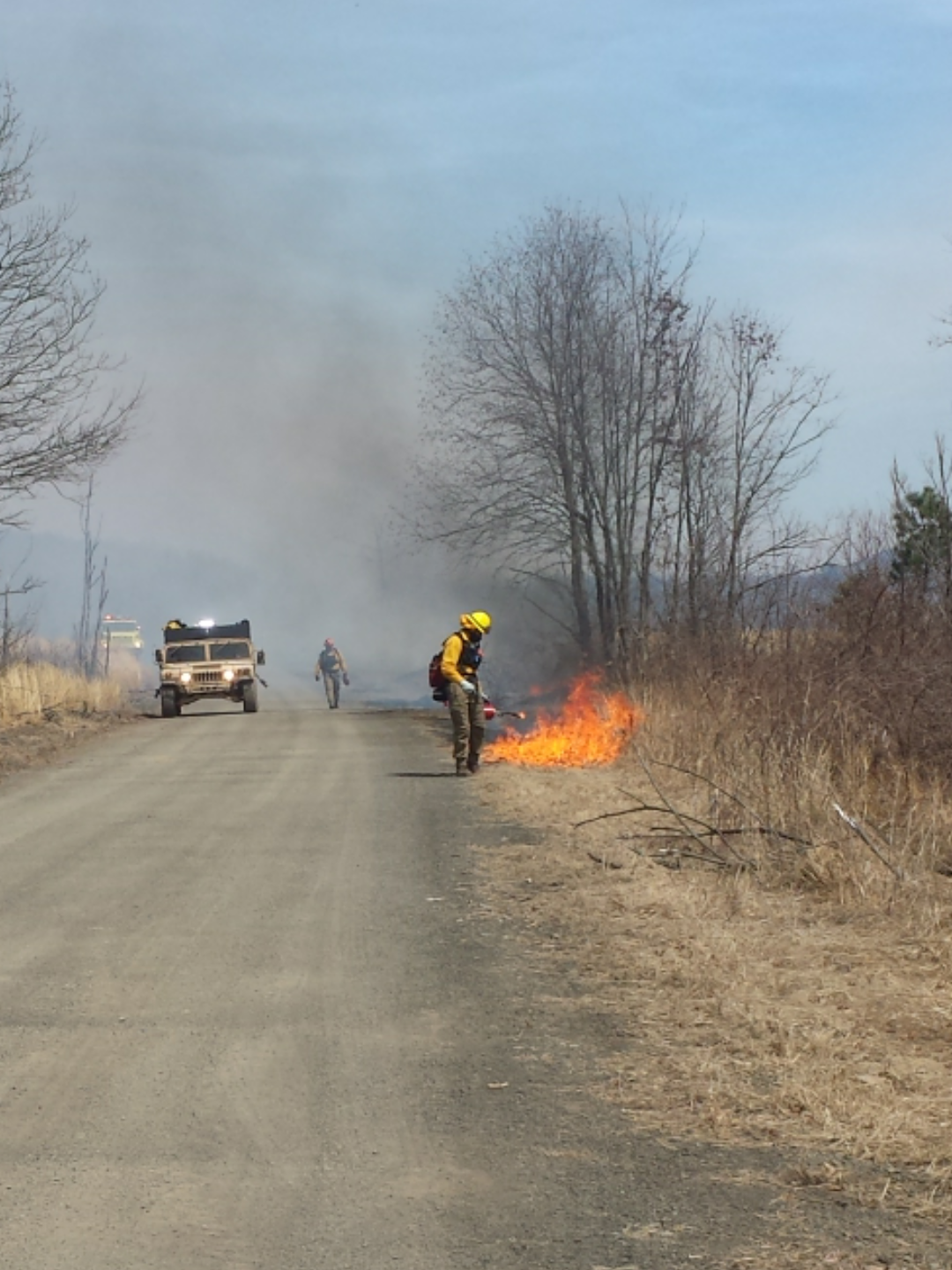 Prescribed fire at Fort Indiantown Gap