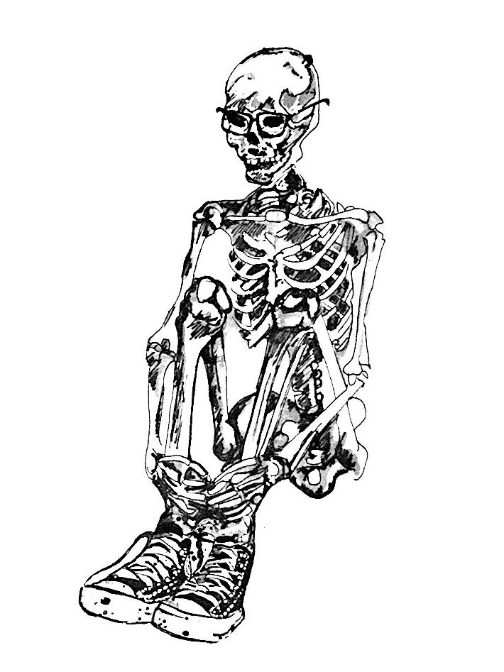 "Skeleton with Sneakers," Bill Doan