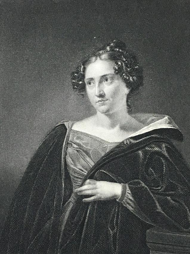 Asher B. Durand, after Charles C. Ingham, "Catharine M. Sedgwick," 1834, engraving.