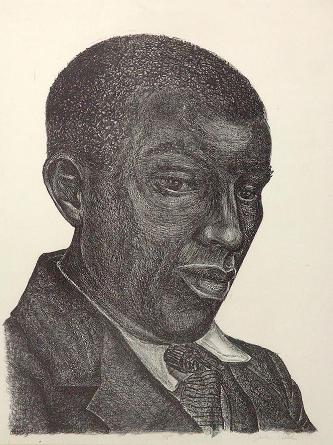 Jules Heller, "Peace," 1956, lithograph. Image courtesy of the Jules Heller family.