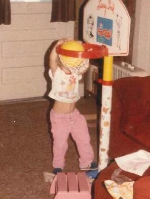 Terri at the net