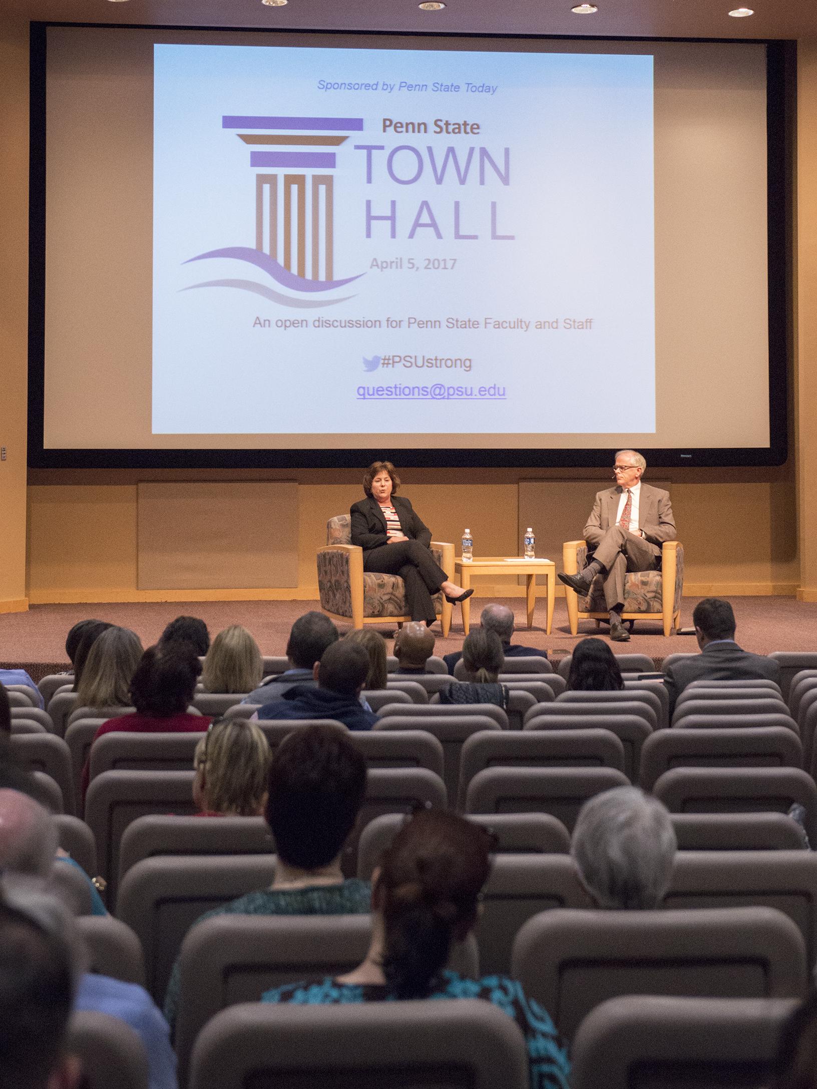 Town Hall meeting in HUB