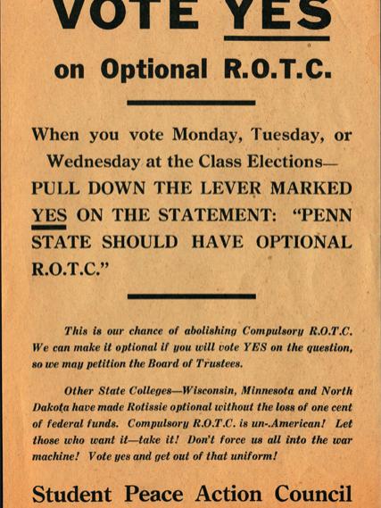 Vote Yes to Optional ROTC
