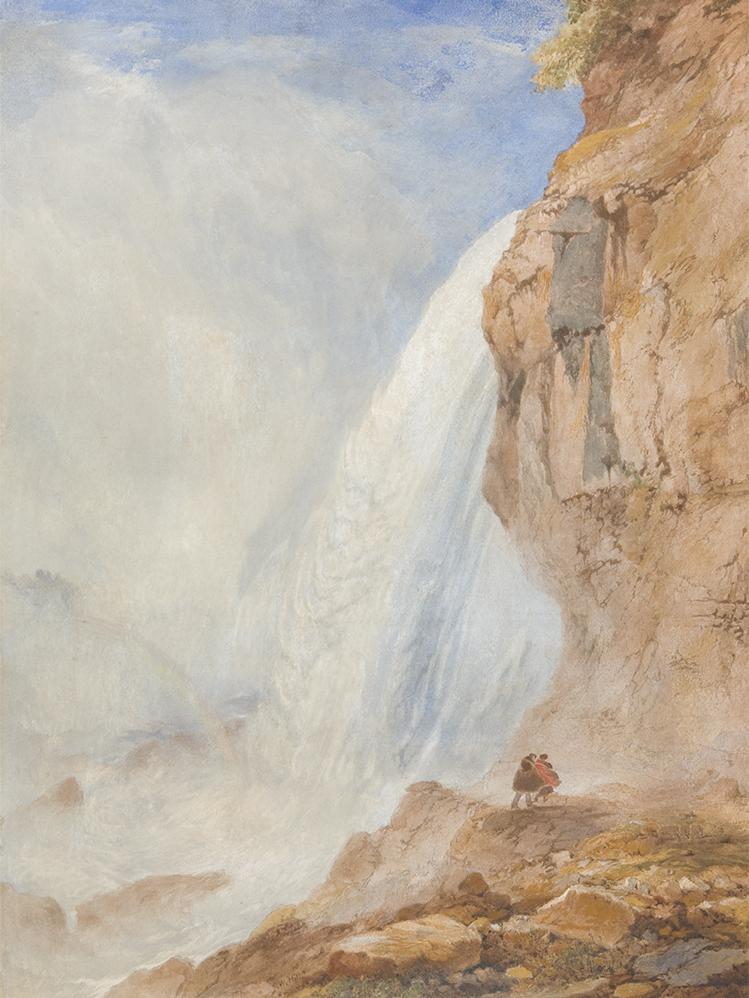 John William Hill (1812–1879), Under the Falls, Niagara, c. 1870