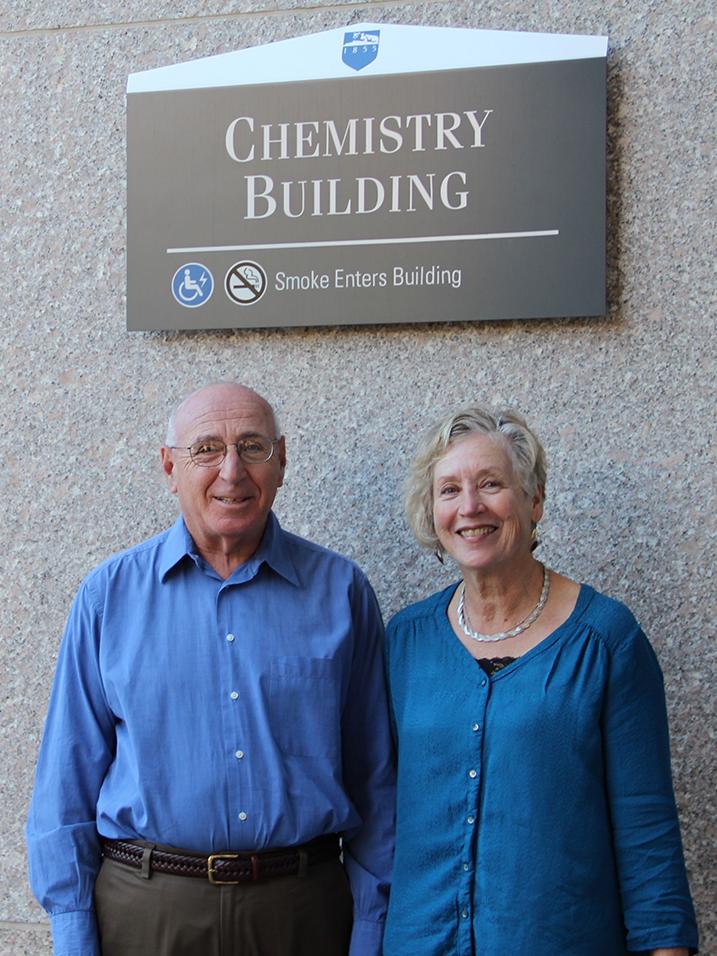 Penn State Professor of Chemistry Steven M. Weinreb and his wife Nancy Weinreb 