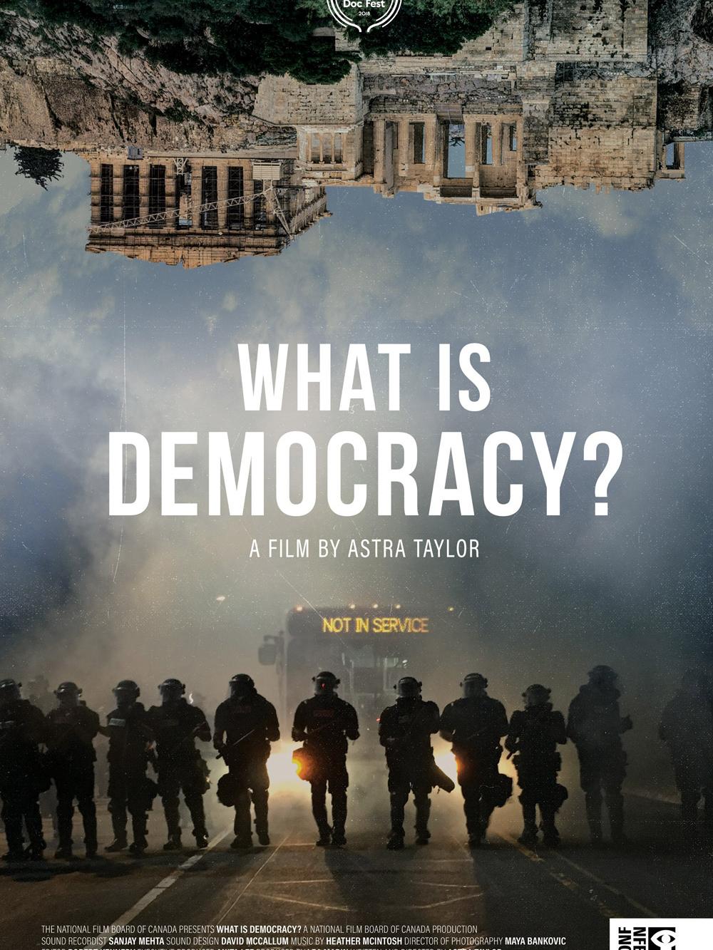 The McCourtney Institute for Democracy will present a screening of the documentary "What is Democracy?" at 7 p.m. Nov. 27 at The State Theatre.