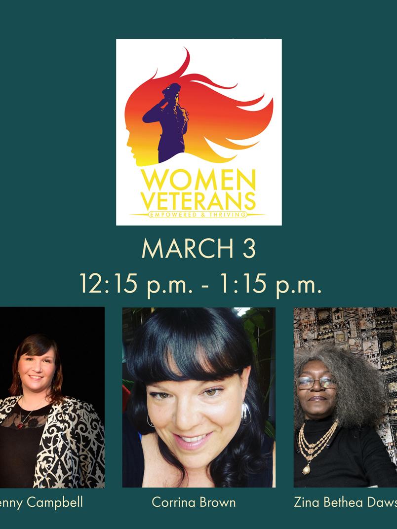 Women's Veterans event flyer