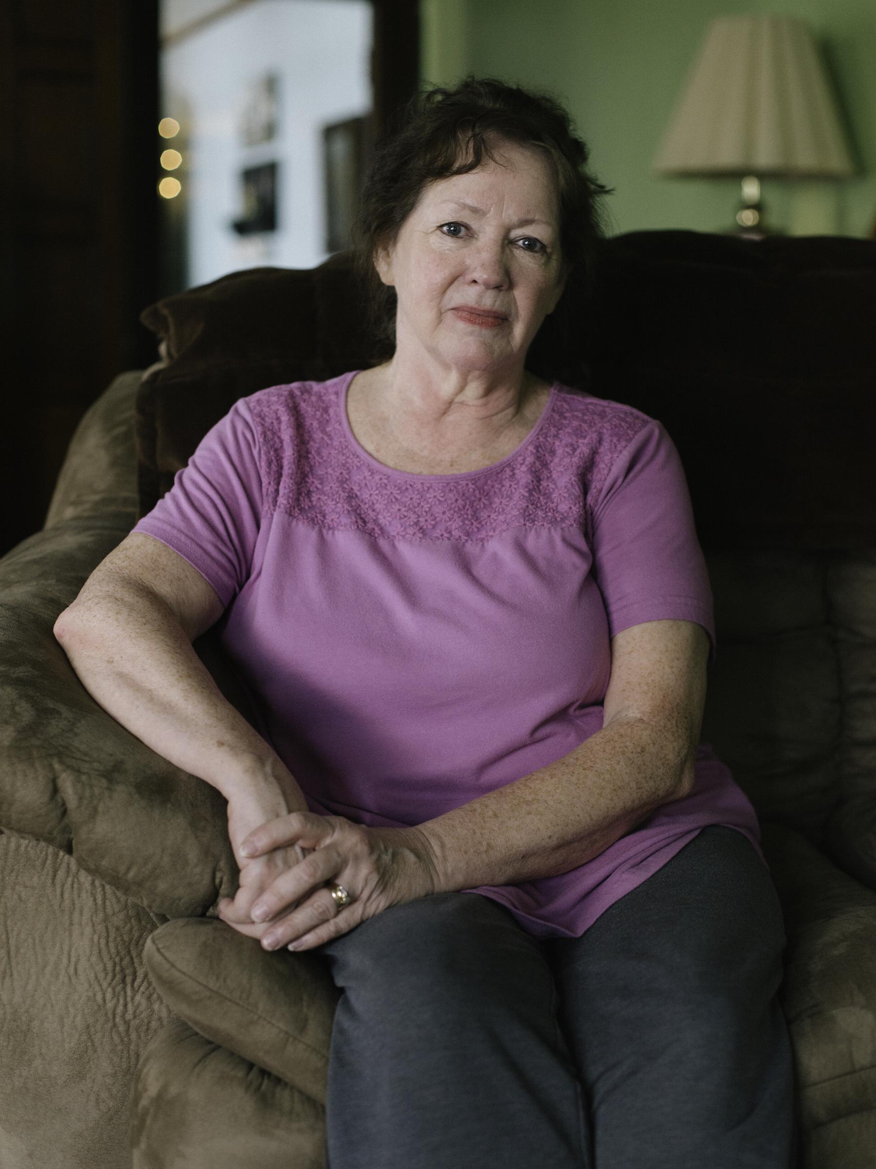 Renovo resident in her home