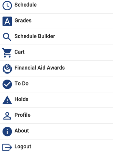 LionPATH app home screen