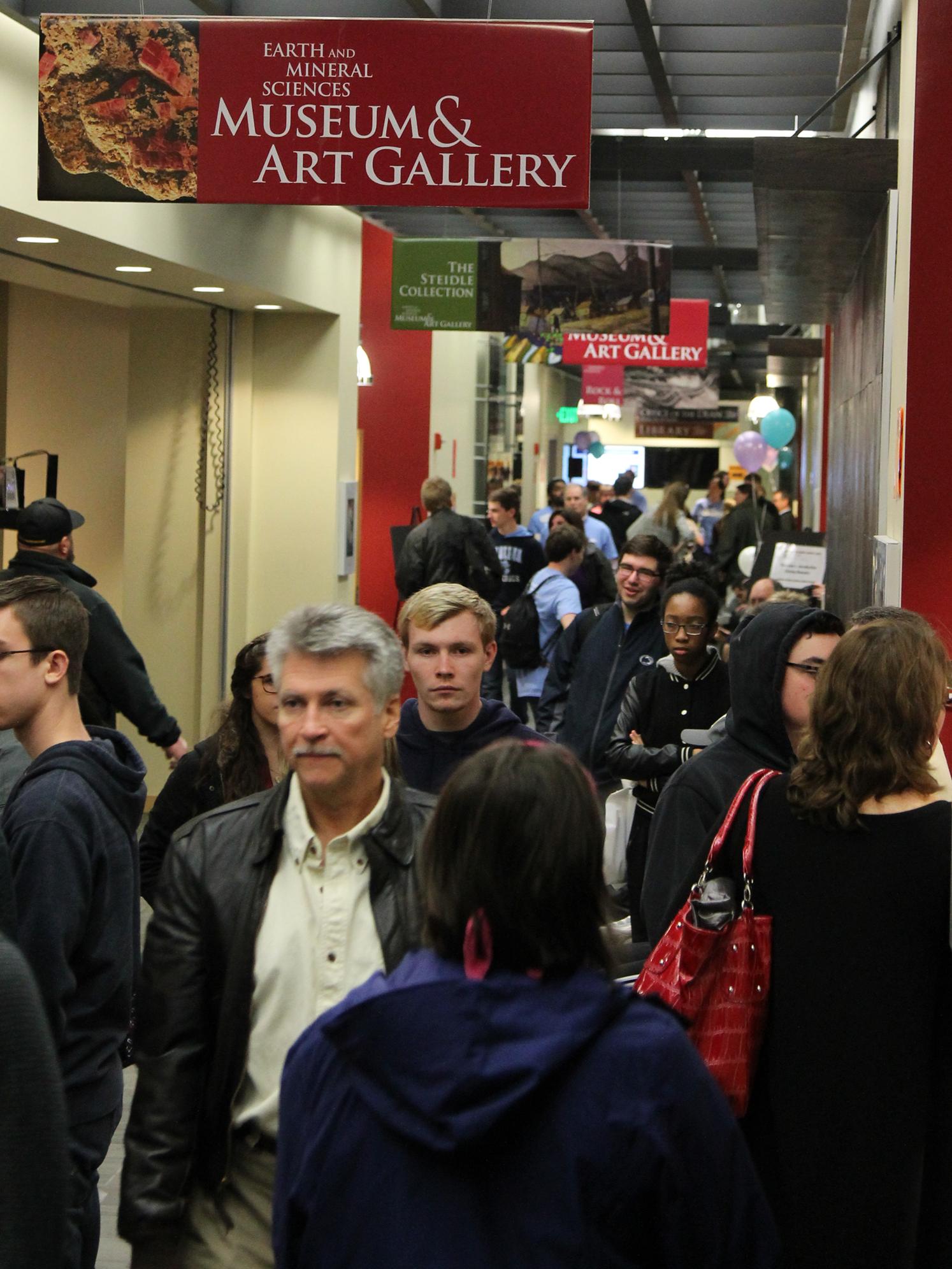 people in hallway