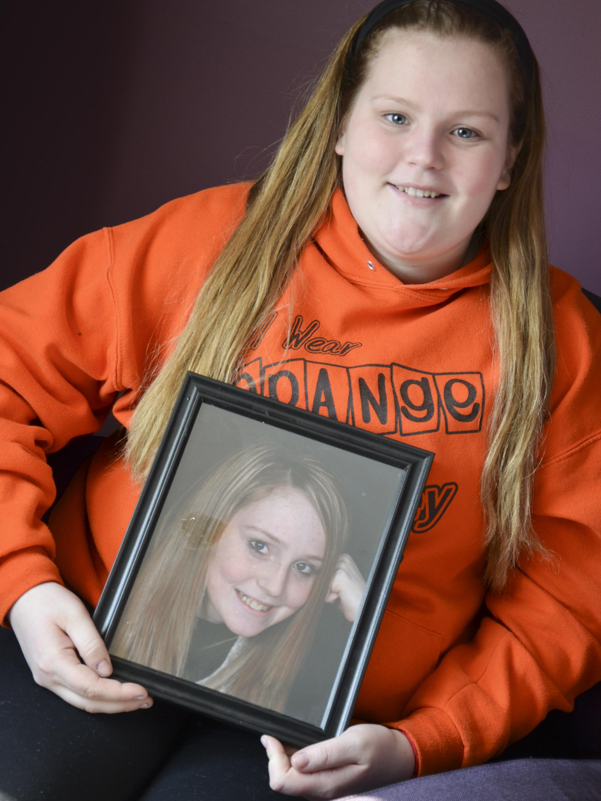 Tiffaney and photo of her sister