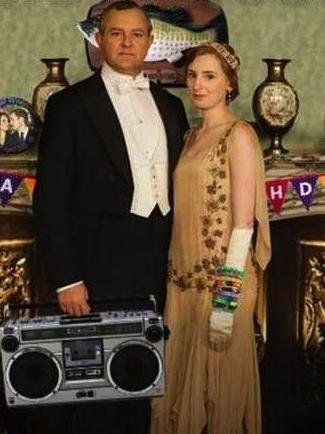 Downton Abbey water bottle parody