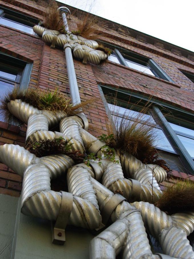 Artful Rainwater Design - downspouts