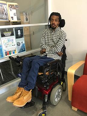 Foday in classroom
