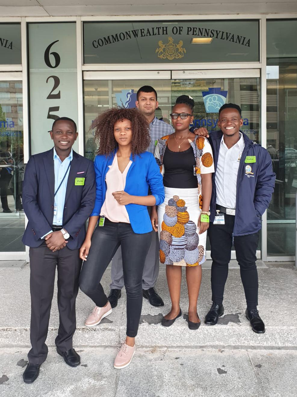 Global Health Exchange Program students at Commonwealth of Pennsylvania