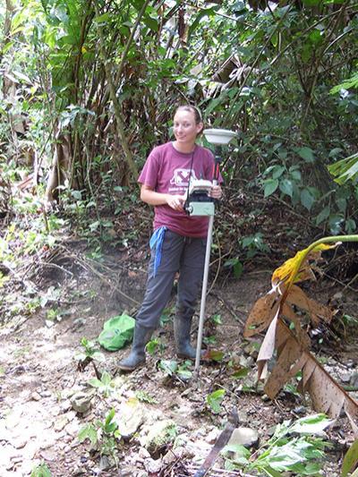 Ebert using surveillance equipment in Belize