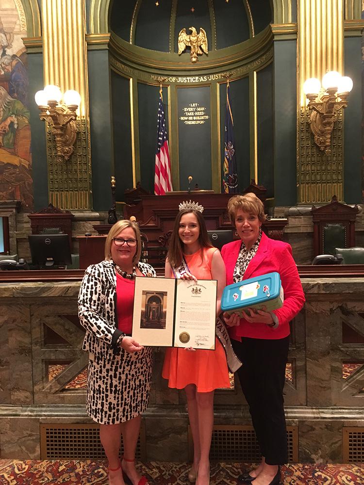 Miss Teen Pa., state senate