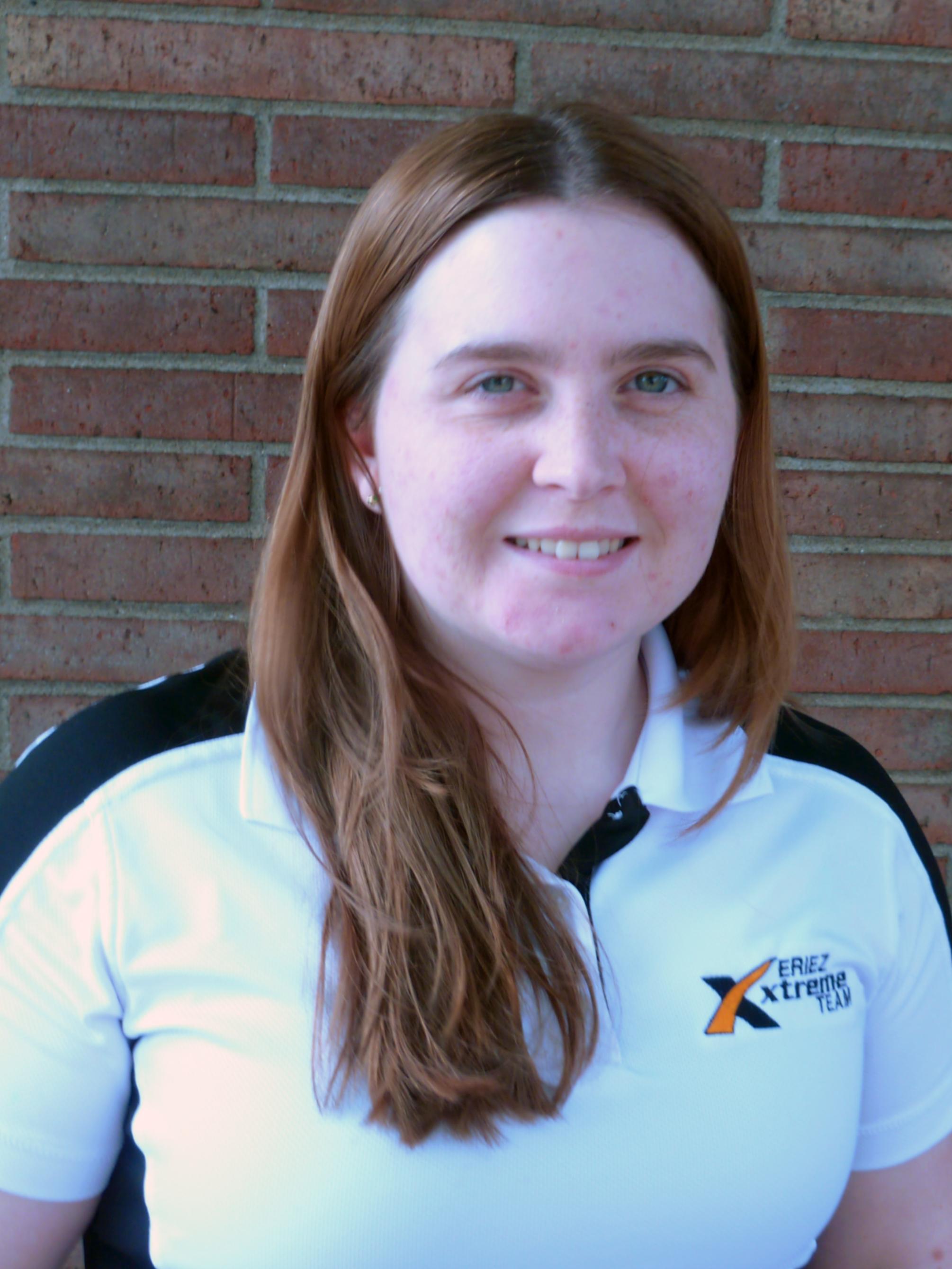 Sara Bell, a 2012 Penn State Behrend alumna, now works as a mechanical engineer at Eriez (formerly Eriez Magnetics) in Erie.