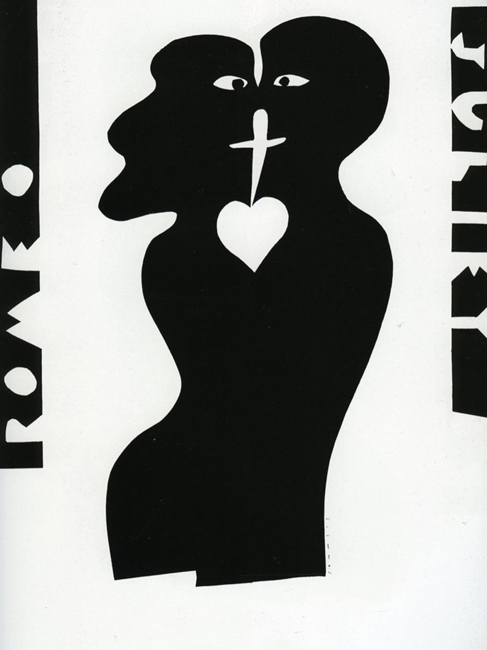 Lanny Sommese, "Romeo and Juliet," 1994, screenprint. Collection of the artist.