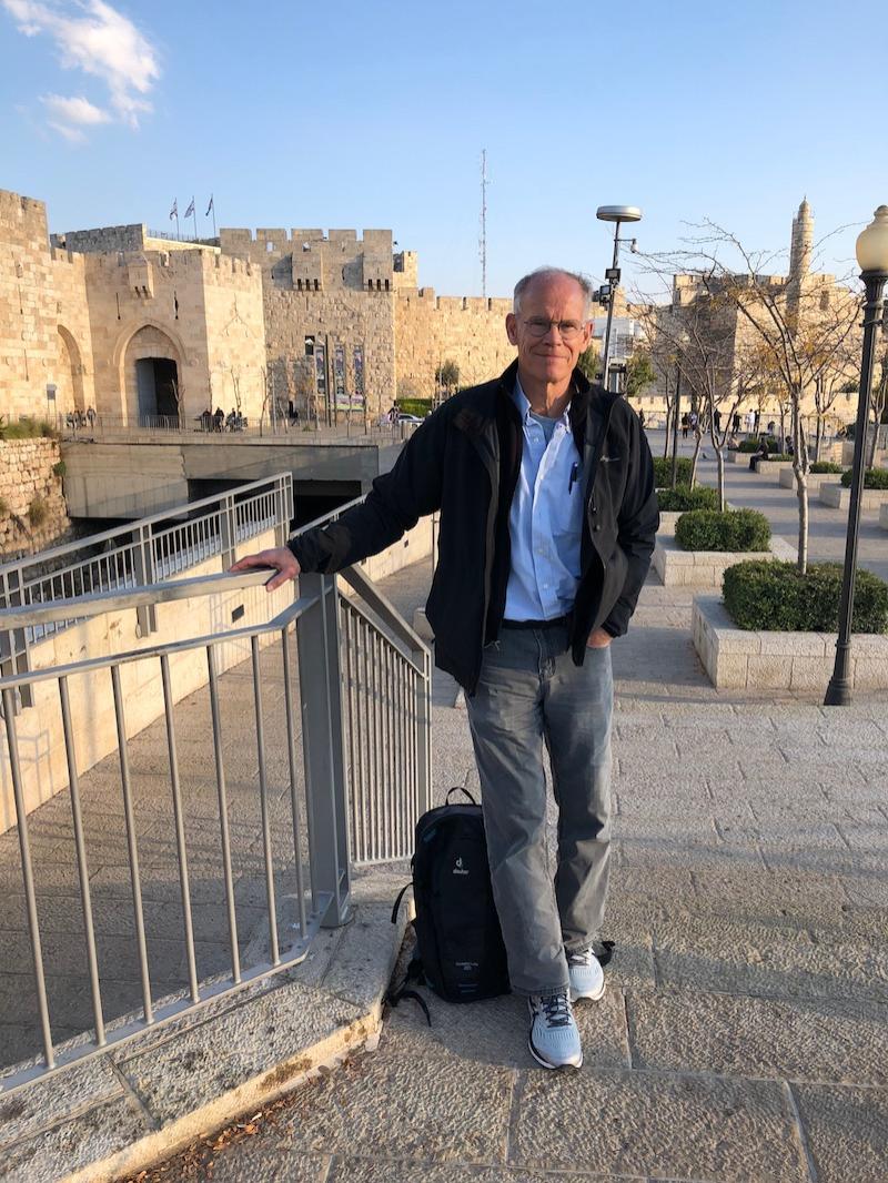 Chris Staley at the Jaffa Gate