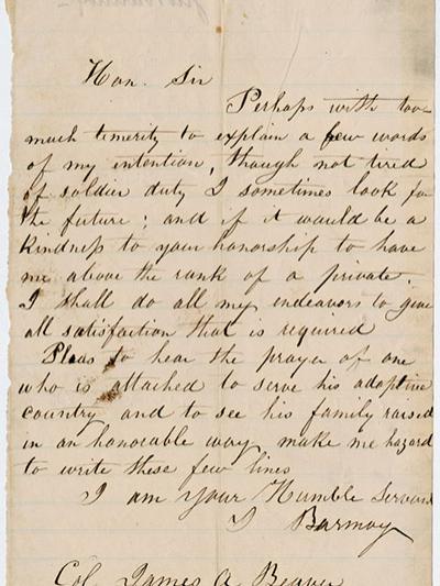 T. James Beaver letter