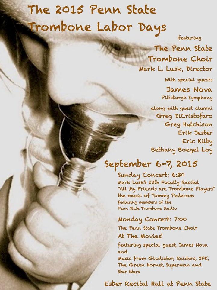 Trombone Labor Days 2015 poster