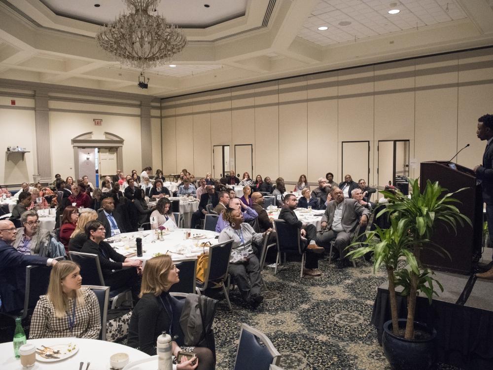 Keynote speaker Stanley Andrisse at Prison Education and Reentry Summit